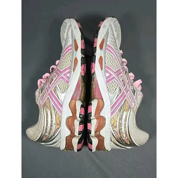 Asics Gel Kayano 16 Womens 9.5 Running Shoes Pink Silver White T050N - Picture 10 of 16